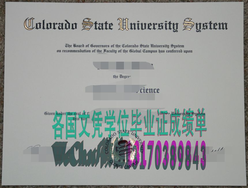 怎么做假科罗拉多州立大学学位证书