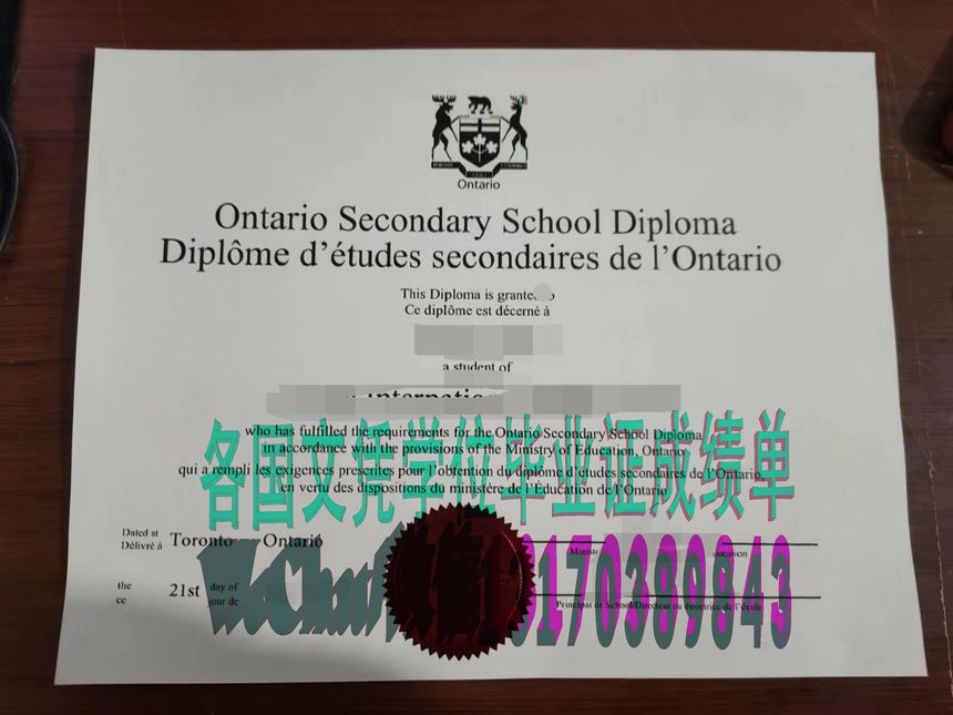 怎么制作安大略省大学文凭