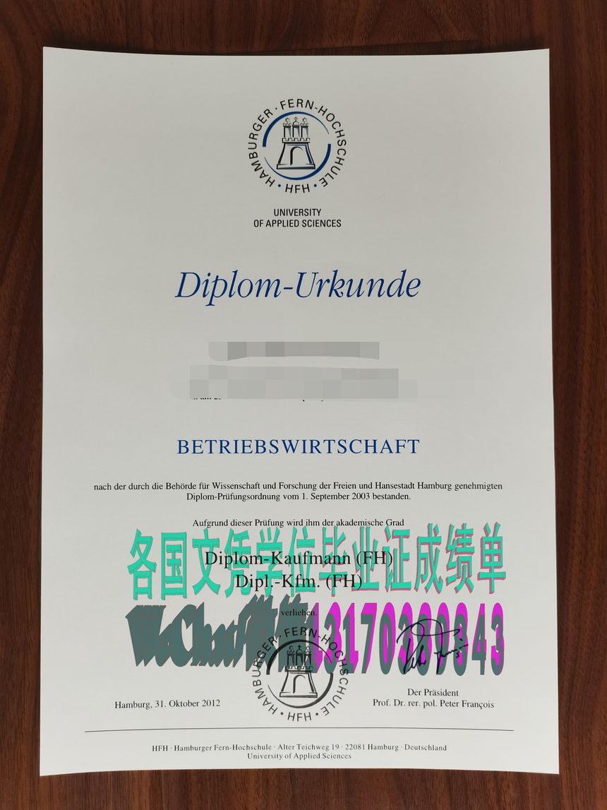 怎么办假汉堡应用科学大学毕业证